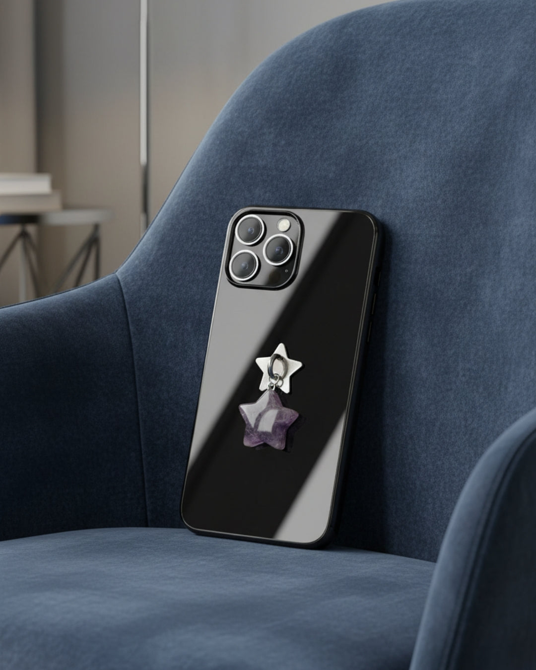 Amethyst Star Phone Charm