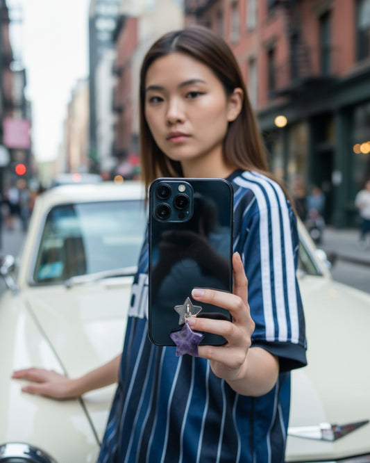 Amethyst Star Phone Charm