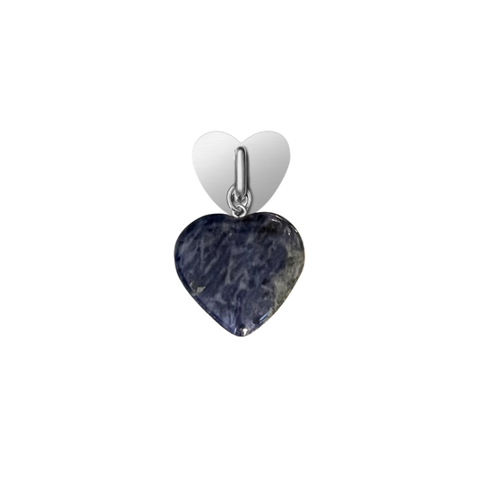 Sodalite Heart Charm