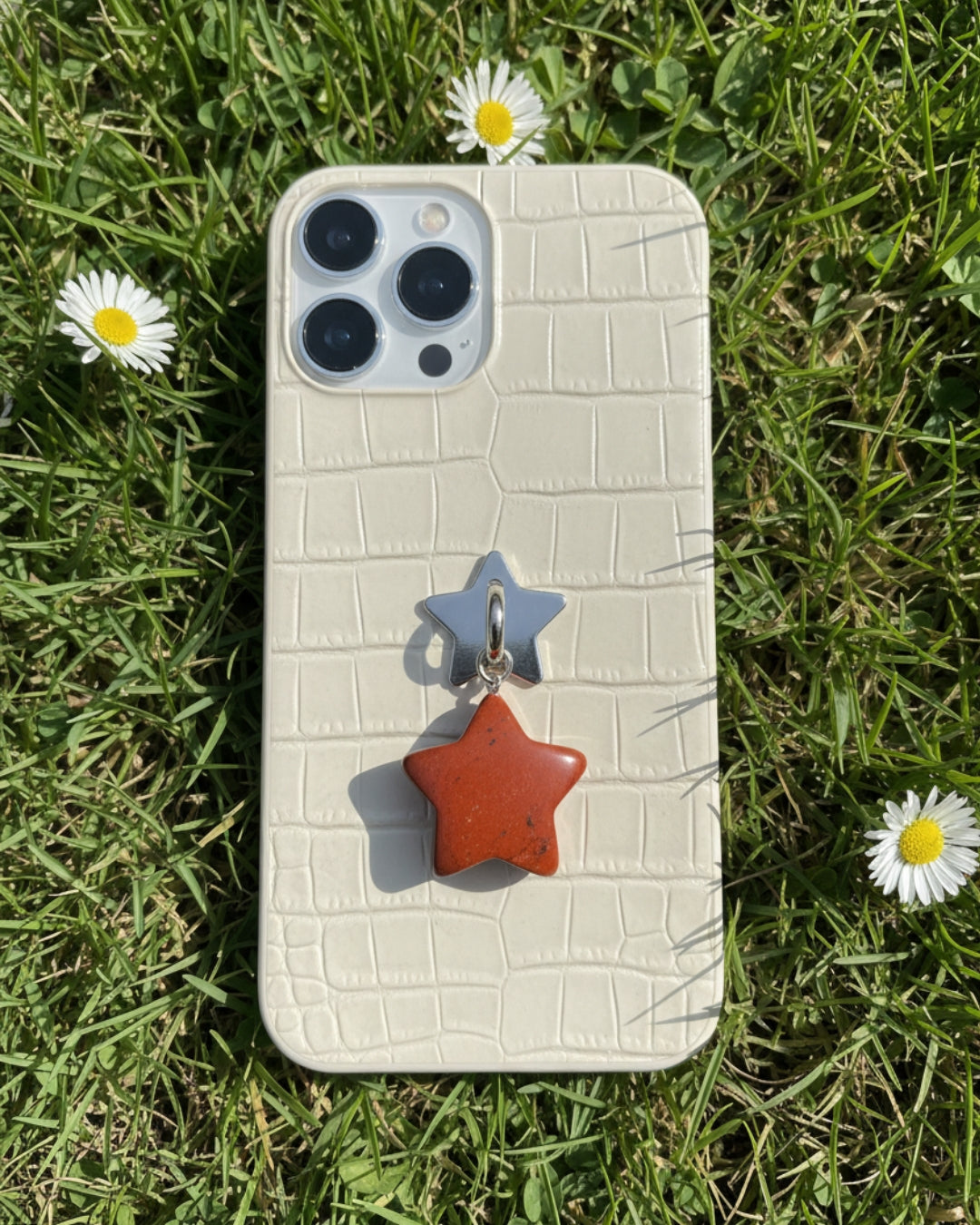 Red Jasper Star Phone Charm