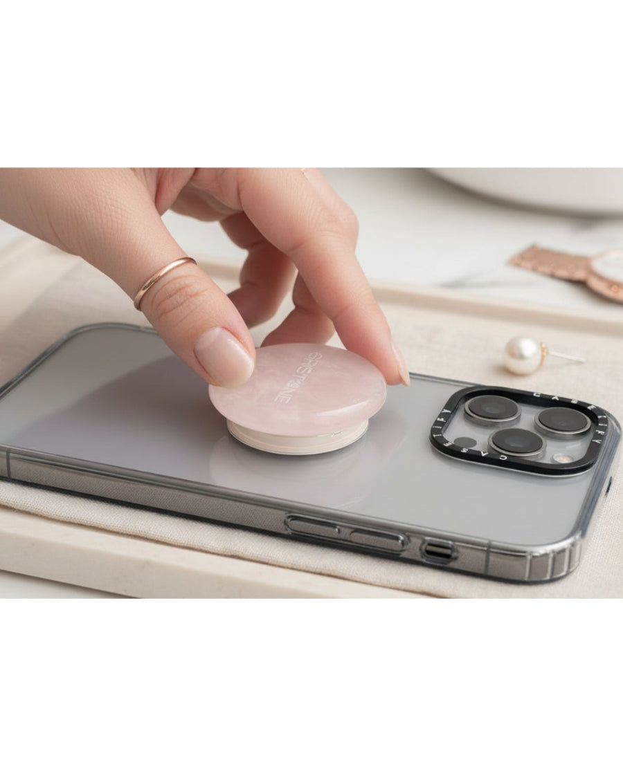 Rose Quartz Phone Grip