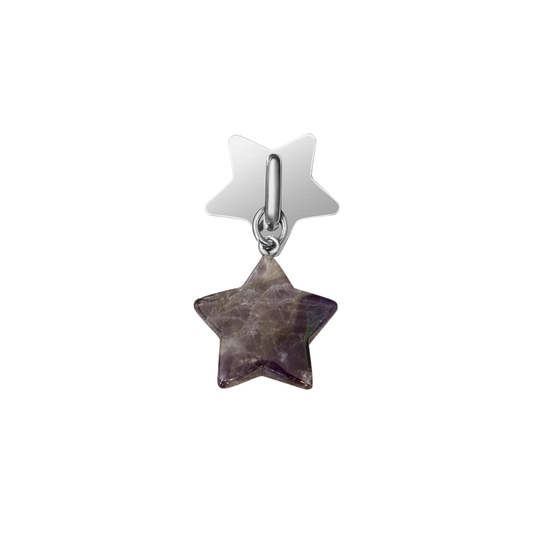 Amethyst Star Charm