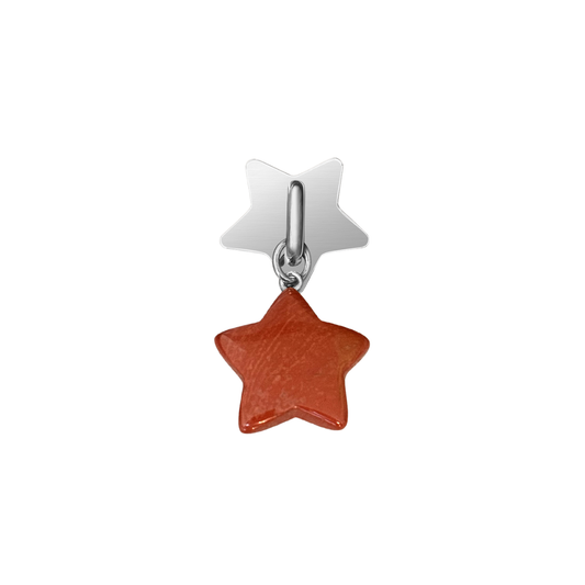 Red Jasper Star Charm