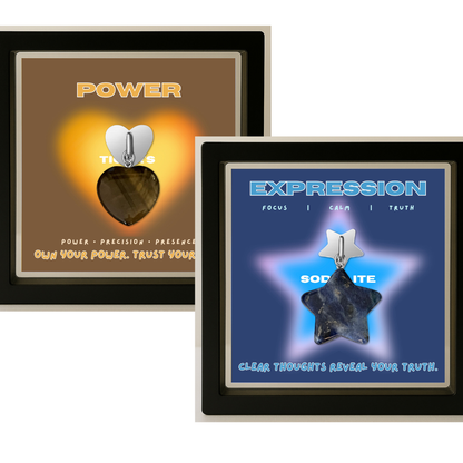 Signature Set — Heart + Star Phone Charms