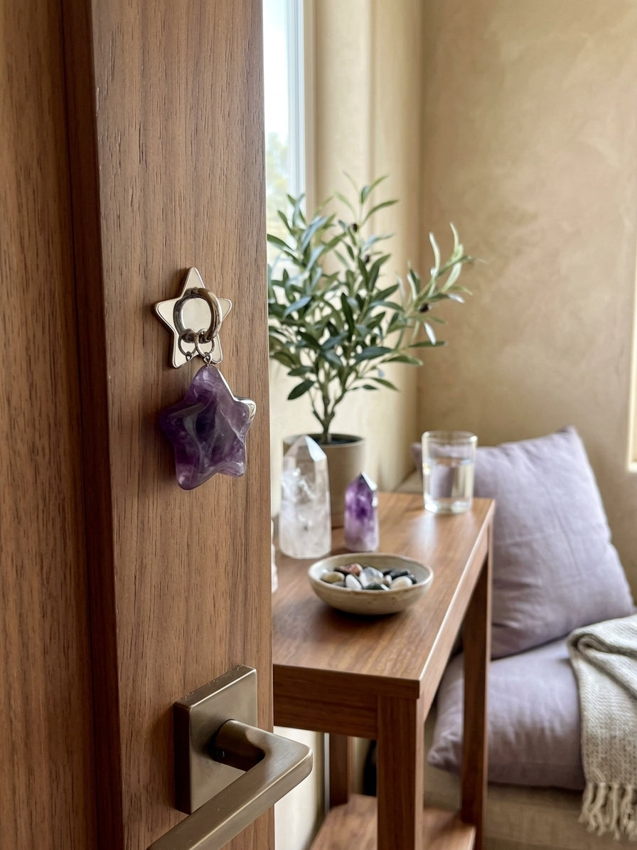 Amethyst Star Charm