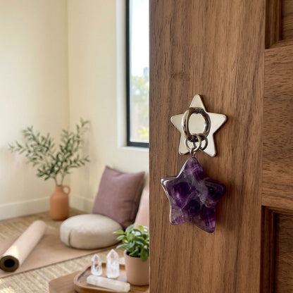 Amethyst Star Charm