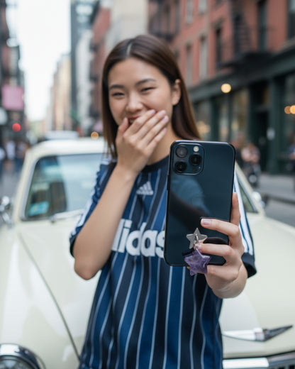 Amethyst Star Phone Charm