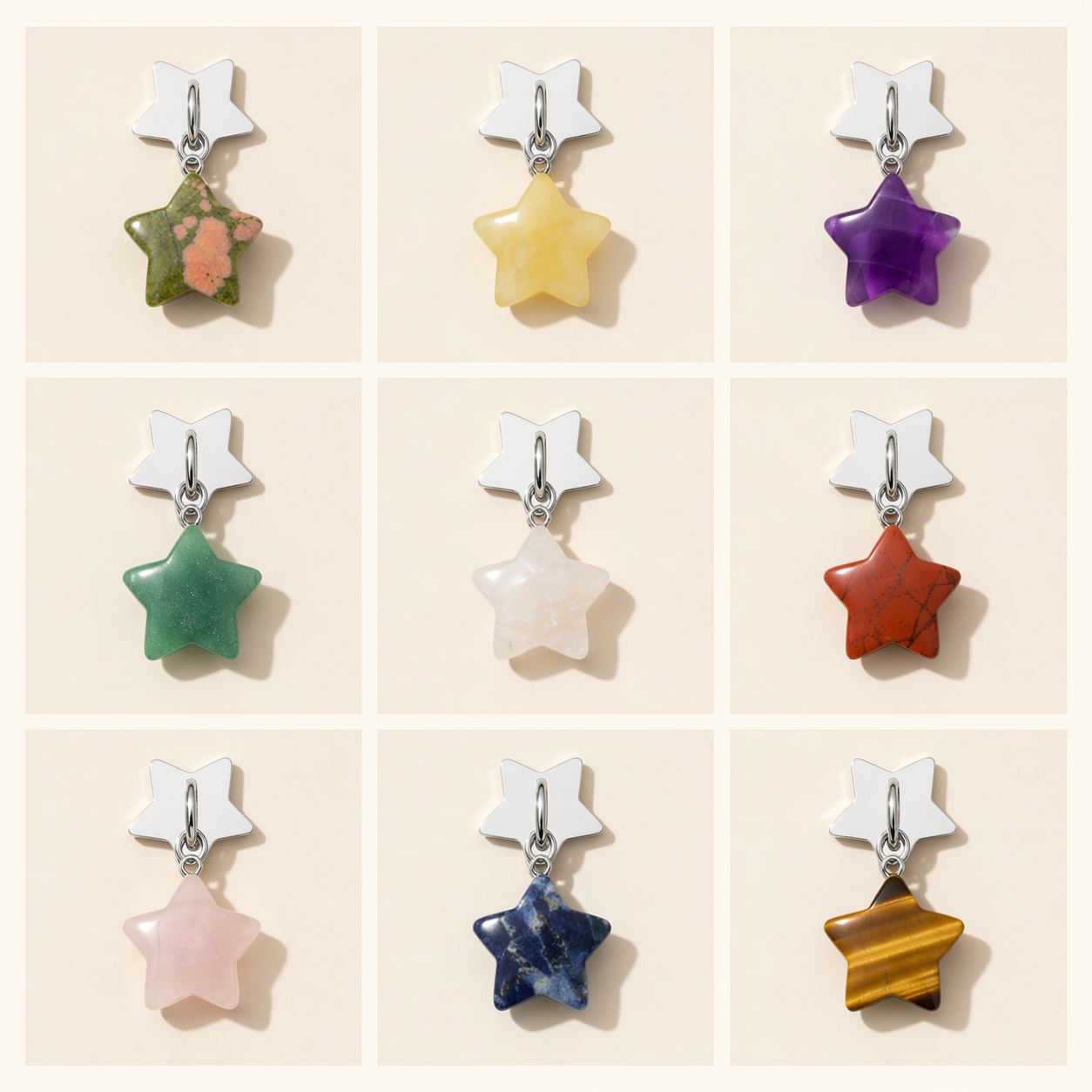 Crystal Star Charm