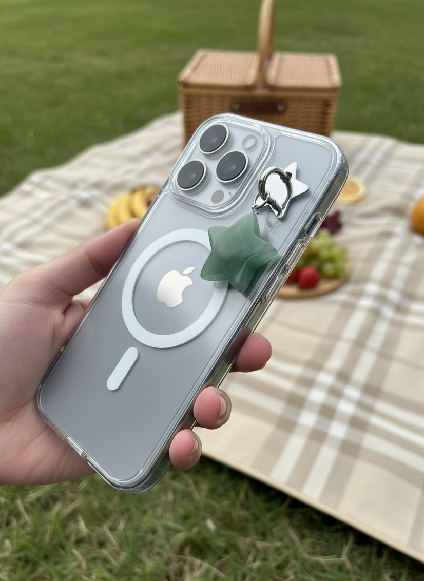 Aventurine Star Phone Charm