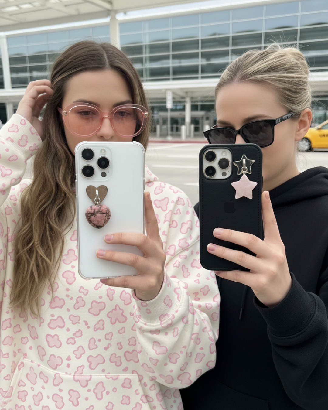 Signature Set — Heart + Star Phone Charms