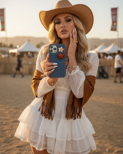 Red Jasper Star Phone Charm