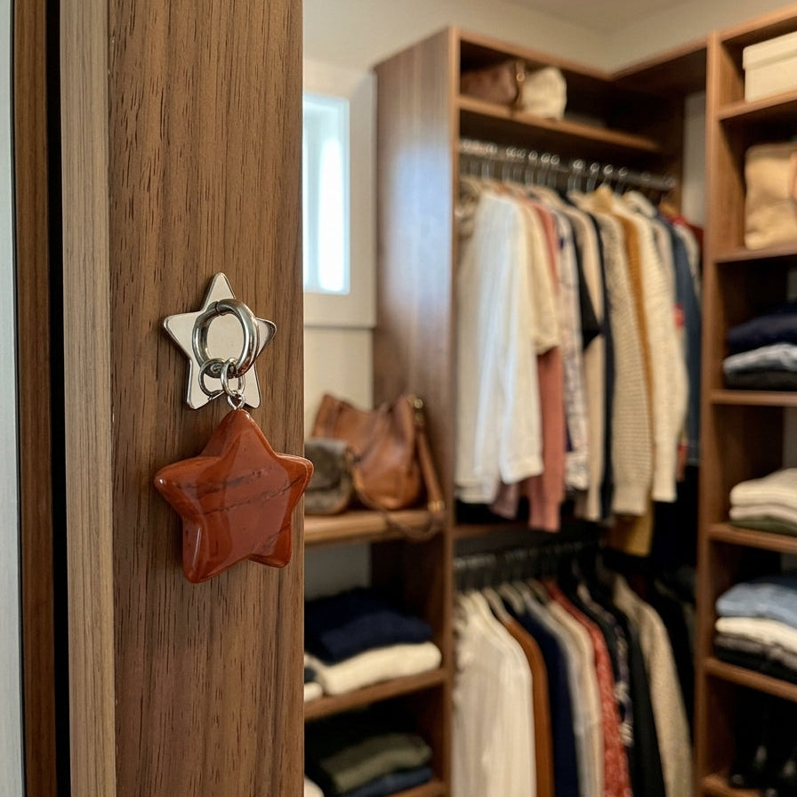 Red Jasper Star Charm