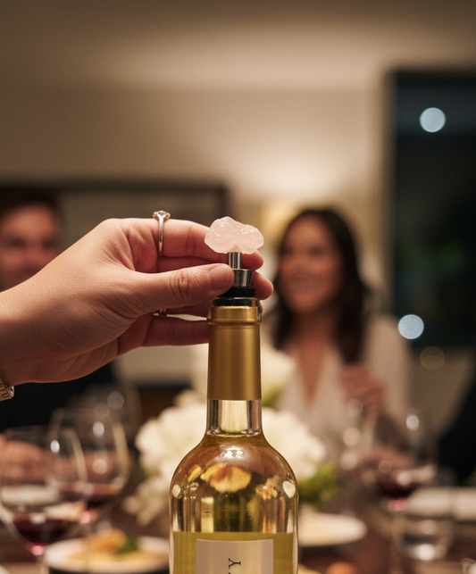 Rose Quartz Wine Stopper