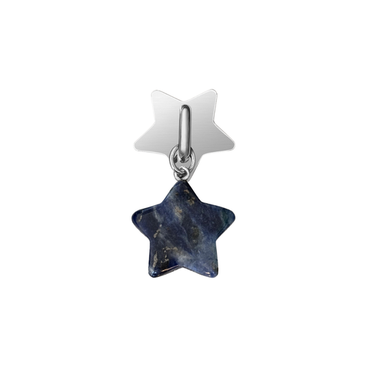 Sodalite Star Phone Charm