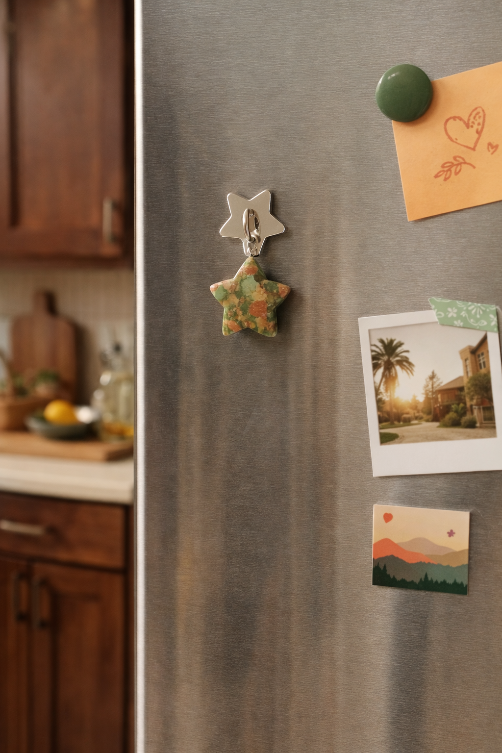 Unakite Star Charm