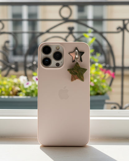 Unakite Star Phone Charm